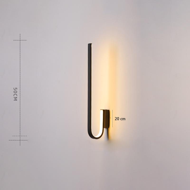 Led Modern Bedside Wall Sconce Lamp Simple Living Room Bedroom Study Wall Light Stair Interior Background Decoration Wall Lamps
