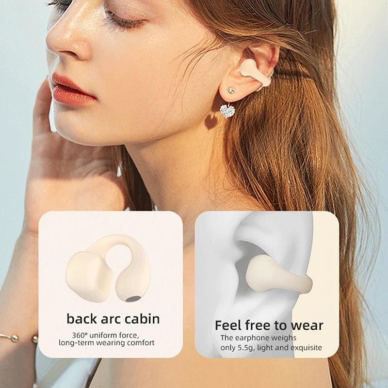 1 шт. Bluetooth-гарнитура с одним ушным зажимом, высокомощная беспроводная игровая гарнитура с одним ухом, концепция уха - костная проводимость