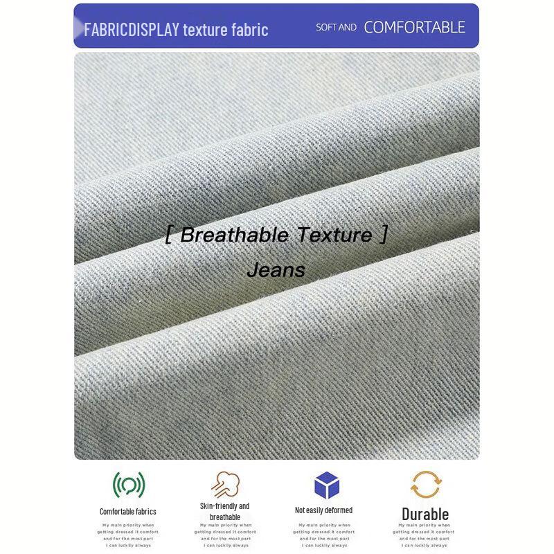 Dingfengbaoluo Мужские американские джинсы из денима в стиле хай-стрит