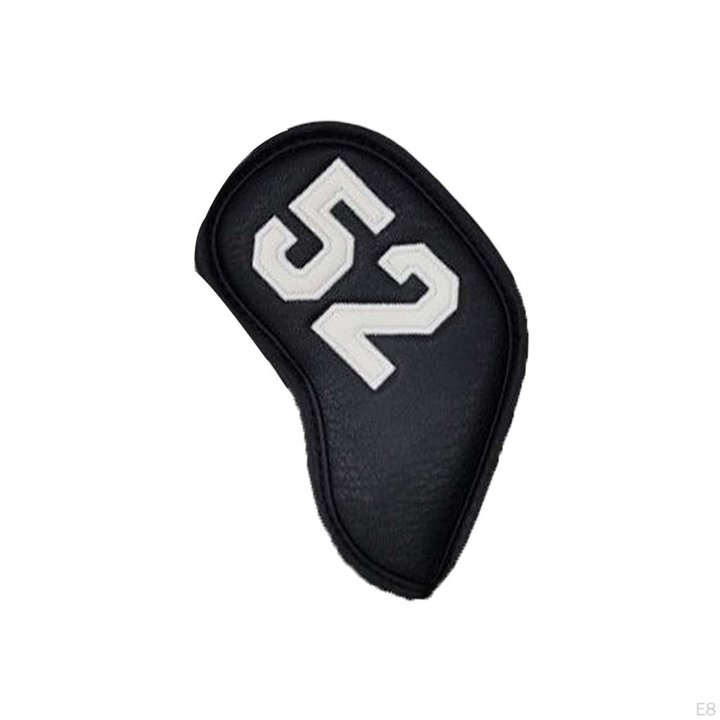 7 Pieces PU Golf Club Headcovers Identification Number Embroidery Dustproof Thick Durable Head