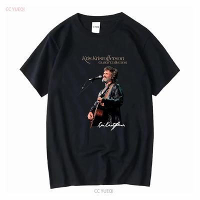 Новая футболка Kris Kristofferson с гитарой Черная Все размеры TMB2292 с длинным или коротким рукавом винтажная Стираная Слегка растянутая