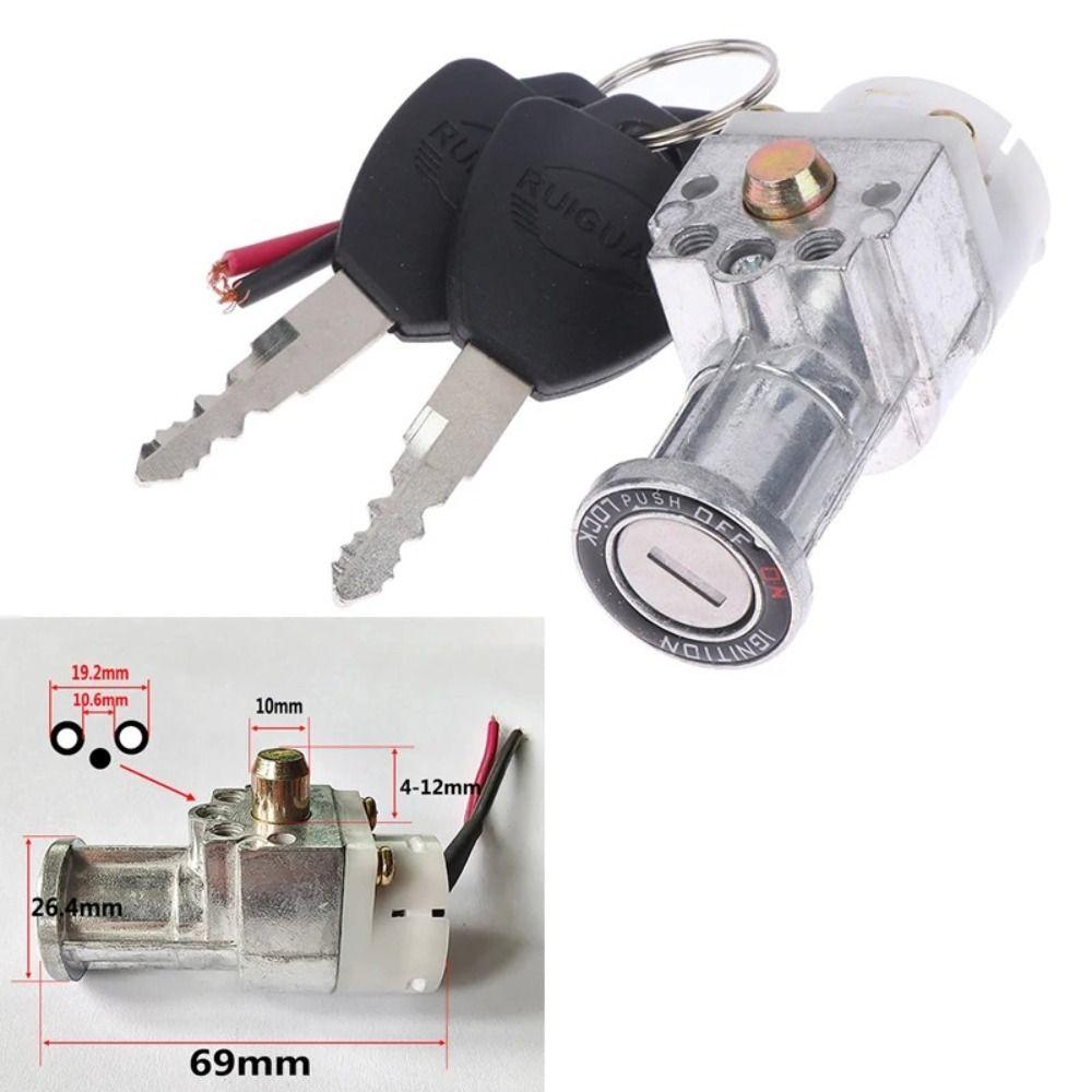 Universal Battery Lock Key Included Battery Casing Lock E-bike Lock Electric Vehicle Accessories