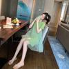 Summer Dress Loose Thin Short-sleeved Top Mid-length Summer Dress
