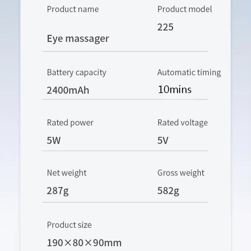 New Smart Eye Massager Point Deep Massage Eye Mask Soothing Vibration Eye Care Device with Cooling Function for Eye Strain Puffiness Relieve Fatigue