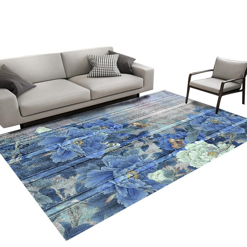 Китайская серия Ковер Гостиная Спальня Домашний ковер Коврик для пола Прямоугольный ковер Спальня Прикроватный плед