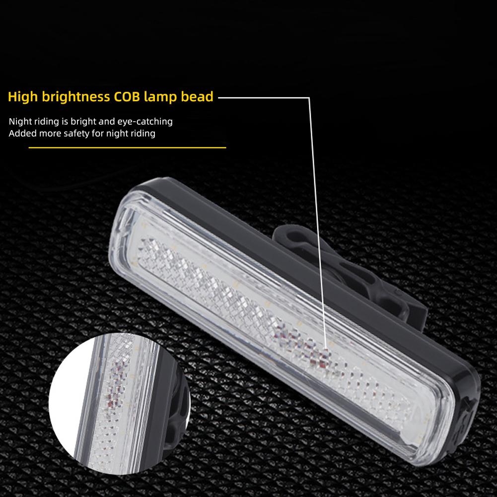 Задний фонарь для велосипеда RGB LED USB 750 мАч Велосипедные фары Режим памяти Радуга Предупреждение Водонепроницаемый шлем Скутер Задний фонарь