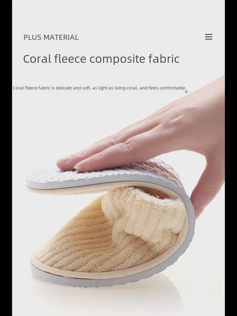 Luxury Disposable Slippers: Plush Coral Fleece, Non-Slip, Ideal for Home, Homestays, and Guest Comfort