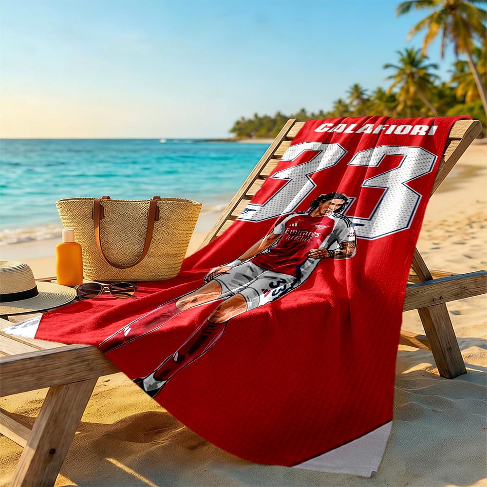 Arsenal Beach Towel Super Soft Microfiber Quickdry Fabric Comfortable Lightweight