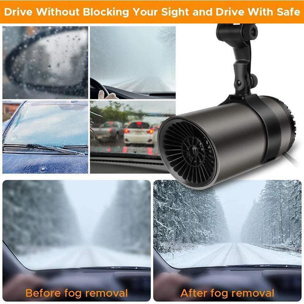 12V Car SUV Truck Portable Heater 150w Portable Heater Windshield Defroster Defogger Fast Heating Cooling Adjustable Plug Use Wi