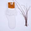 Lolita Women Harajuku Retro Lace Short Ankle Socks JK Frilly Ruffle Cotton Princess Girls Soft Wedding Dance White