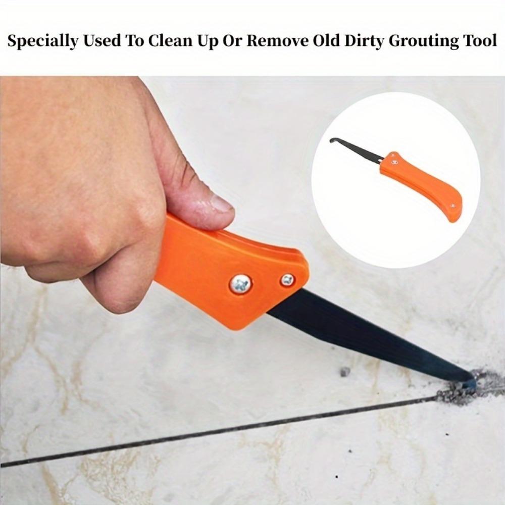 Folding Seam Construction Hook Knife, Tile Seam Cleaning Tool, Seam Groover For Kitchen, Bathroom, Bedroom Tile Joints And Edges, Durable Material