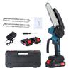 6 Inch Mini Chainsaw Cordless with 2 Battery, Mini Electric Chain Saw with Security Lock, Handheld Small Chainsaw for Tree Trimming, Wood Cutting