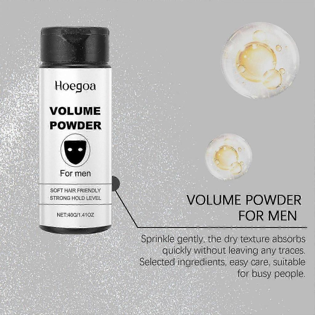 2x Hair Styling Powder, Volume Powder - Instantly Adds Texture & Volume, All-Natural Ingredients, Strong Hold less