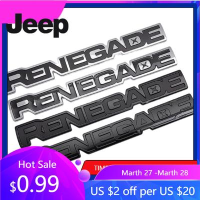 Для Jeep Трехмерный ABS Автомобиля RENEGADE Эмблема Багажника Задняя Наклейка Декоративная Наклейка Аксессуары Для Jeep Renegade Grand Ch