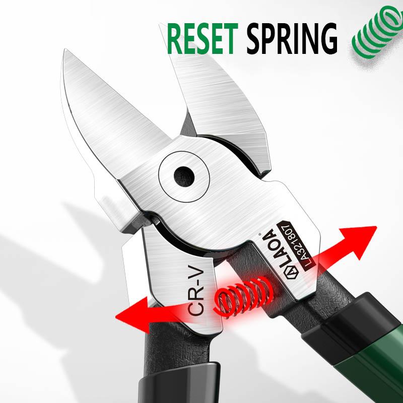 Пластиковые плоскогубцы LAOA CR-V, 5/6/7-дюймовые кусачки для кабеля, плоскогубцы с водяным охлаждением, ножницы для резки электропроводки, инструмент электрика, ручные инструменты