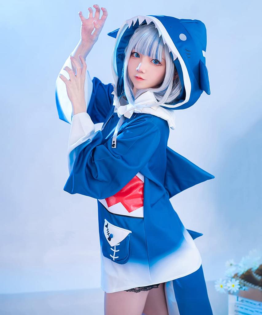 Hololive Cosplay Shark Gawr Gura Wig [Milky Time] (L)