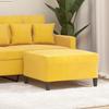 349323 vidaXL Footstool Yellow 70x55x41 Cm Velvet