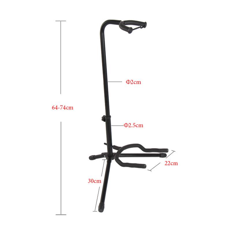 Черная напольная подставка для гитары из алюминиевого сплава со стабильным держателем штатива для бас-гитары акустической электрогитары