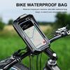 Bicycle Motorcycle Phone Holder Waterproof Handlebar Mobile Phone Bag 360 Degree Rotation for Outdoor Cycling Riding