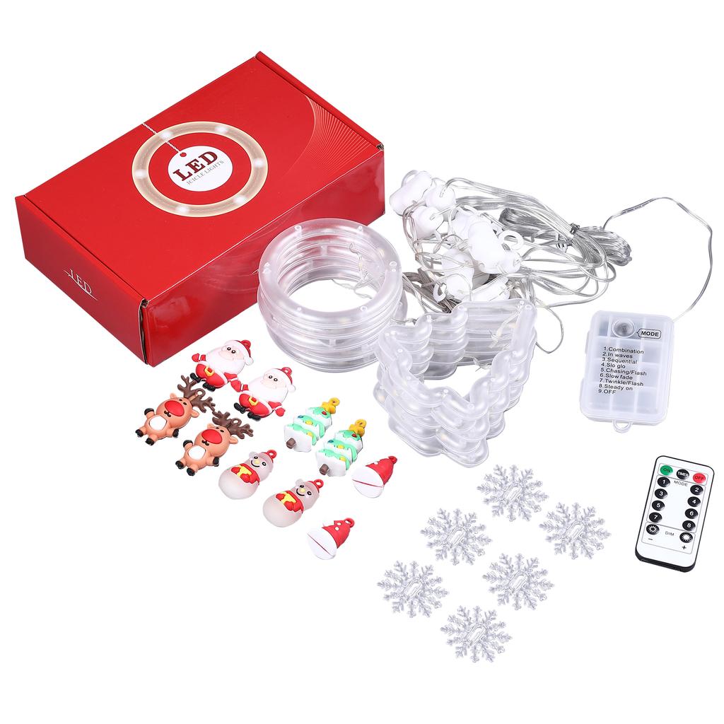 Рождественские 8 режимов занавес Фея подвесные гирлянды для спальни домашний декор лампа