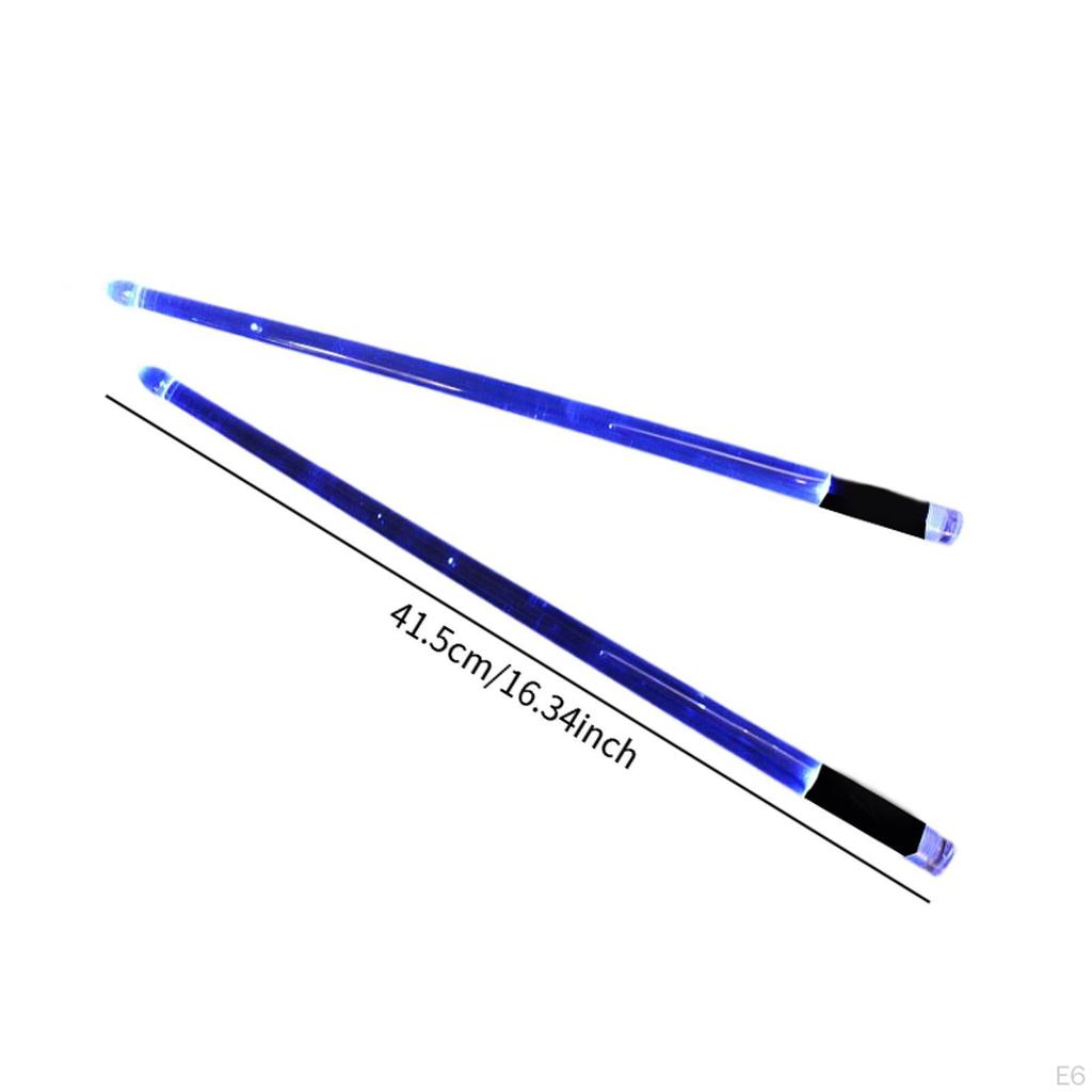 2 шт. светящиеся барабанные палочки светящиеся наконечники барабанные палочки легкие прохладные перкуссии