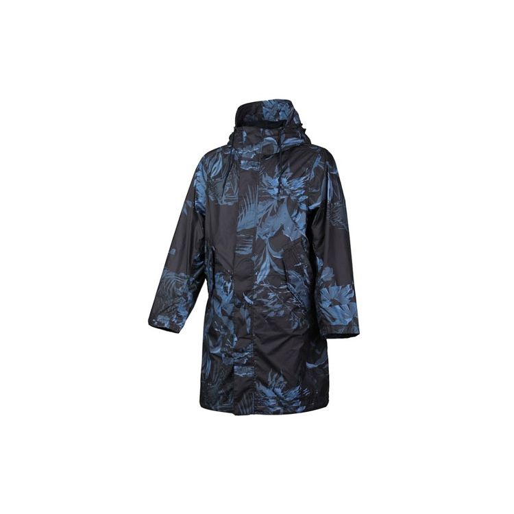 Nike Nsw Parka Aop Woven Print Mid-Length Hooded Jacket Men Outerwear Blue Black AR1599-010