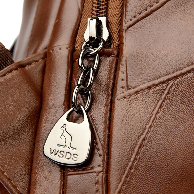 Женский рюкзак большой емкости, мягкая кожаная сумка через плечо, школьный рюкзак для школьников, дорожный рюкзак