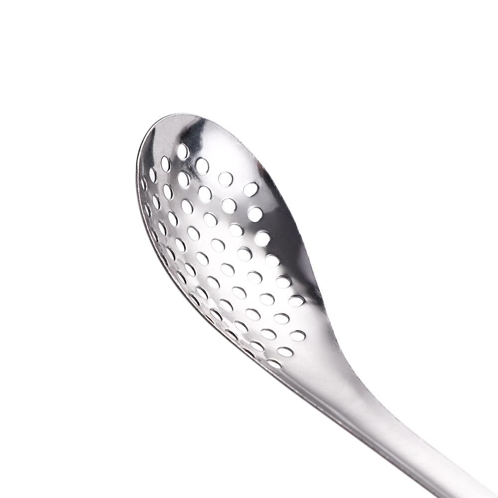 Stainless Steel Cooking Colander Dinner Caviar Spoon Kitchen Tool Slotted Spoon Kitchen Gadgets