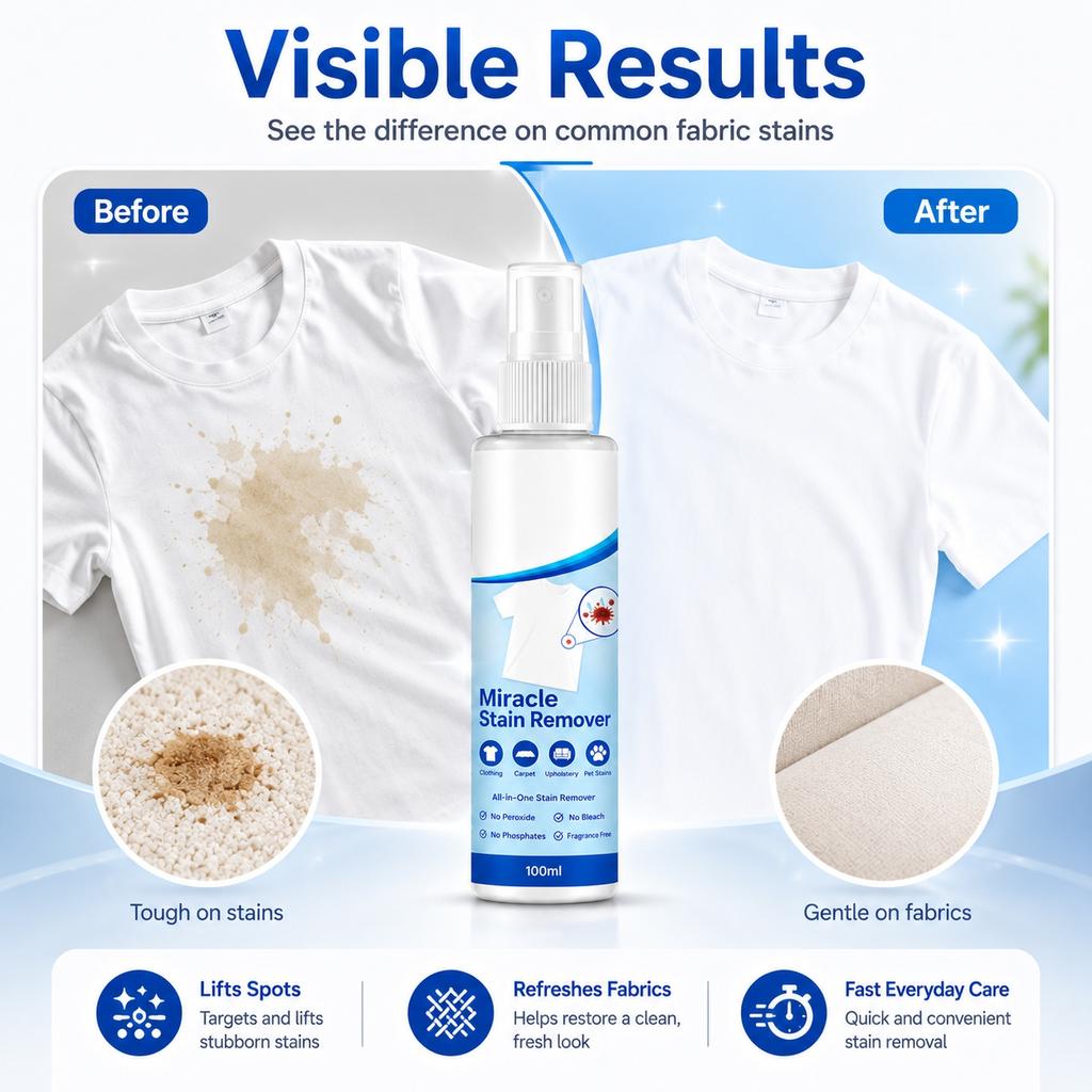 Blood Stain Remover Pre-Wash Spray for Clothes and Bed Sheets Effective Stains 1000ml