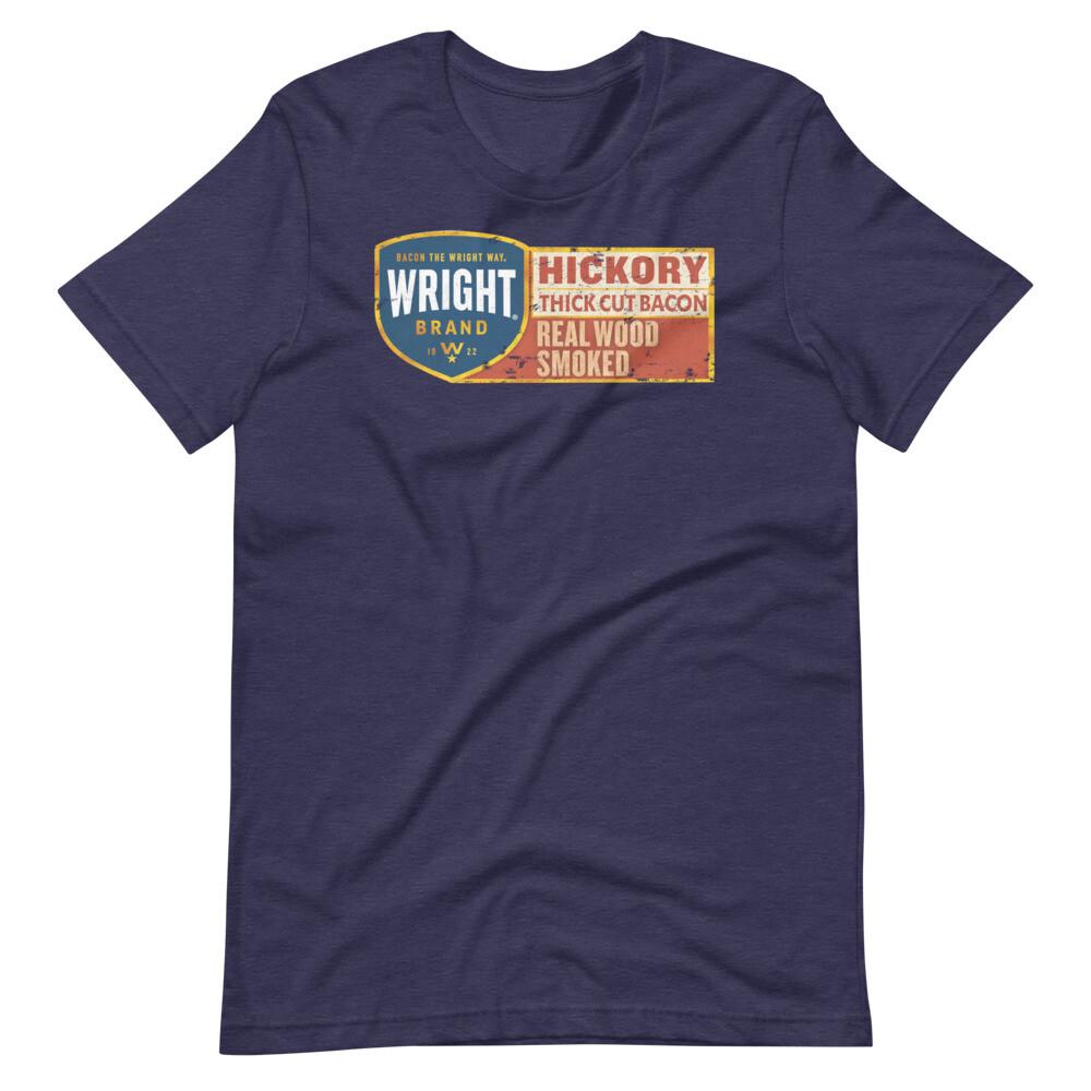 WRIGHT BACON Hickory Smoked Short-Sleeve Tee Unisex T-Shirt
