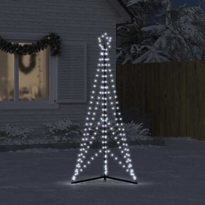 VidaXL LED Christmas Tree 363 LED Cool White 182 Cm, Christmas Light, LED Christmas Light, Outdoor Christmas Light, 4016409