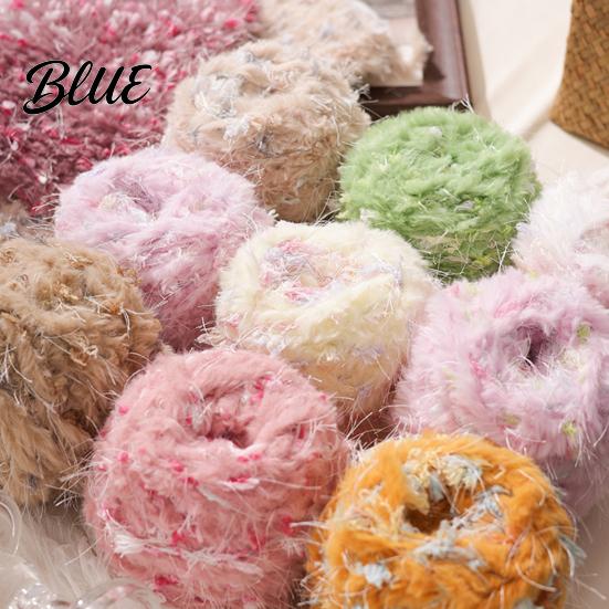 Пряжа для вязания 33 м, смесовая пряжа из искусственного меха, мягкая пушистая мохеровая пряжа для вязания крючком, вязания спицами, DIY, свитера, шарфа, шляпы, цветная, для рукоделия, для начинающих, вязание