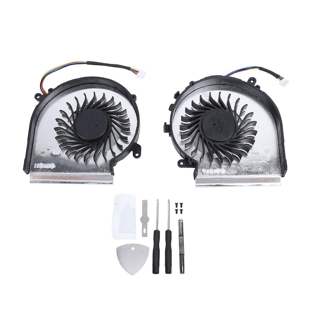 Laptop CPU GPU Cooling Fan Aluminum Alloy 4 Pin Laptop Replacement Cooling Fan with Repair Tools