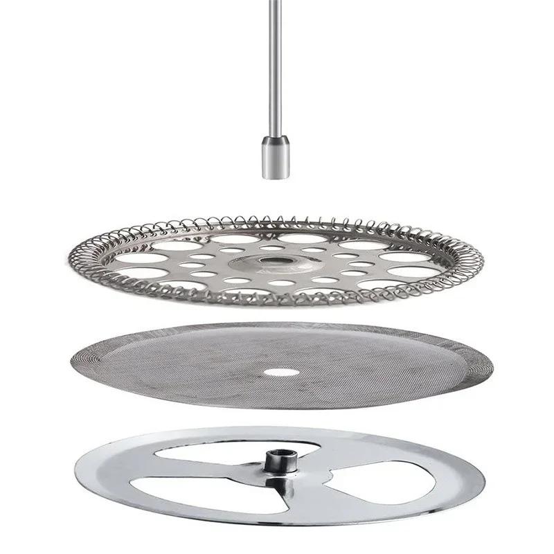 350/800/1000 мл Френч-пресс Ручной заварник для кофе Чайник для заваривания Двухслойный Изолированный чайник из нержавеющей стали для ручного заваривания кофе