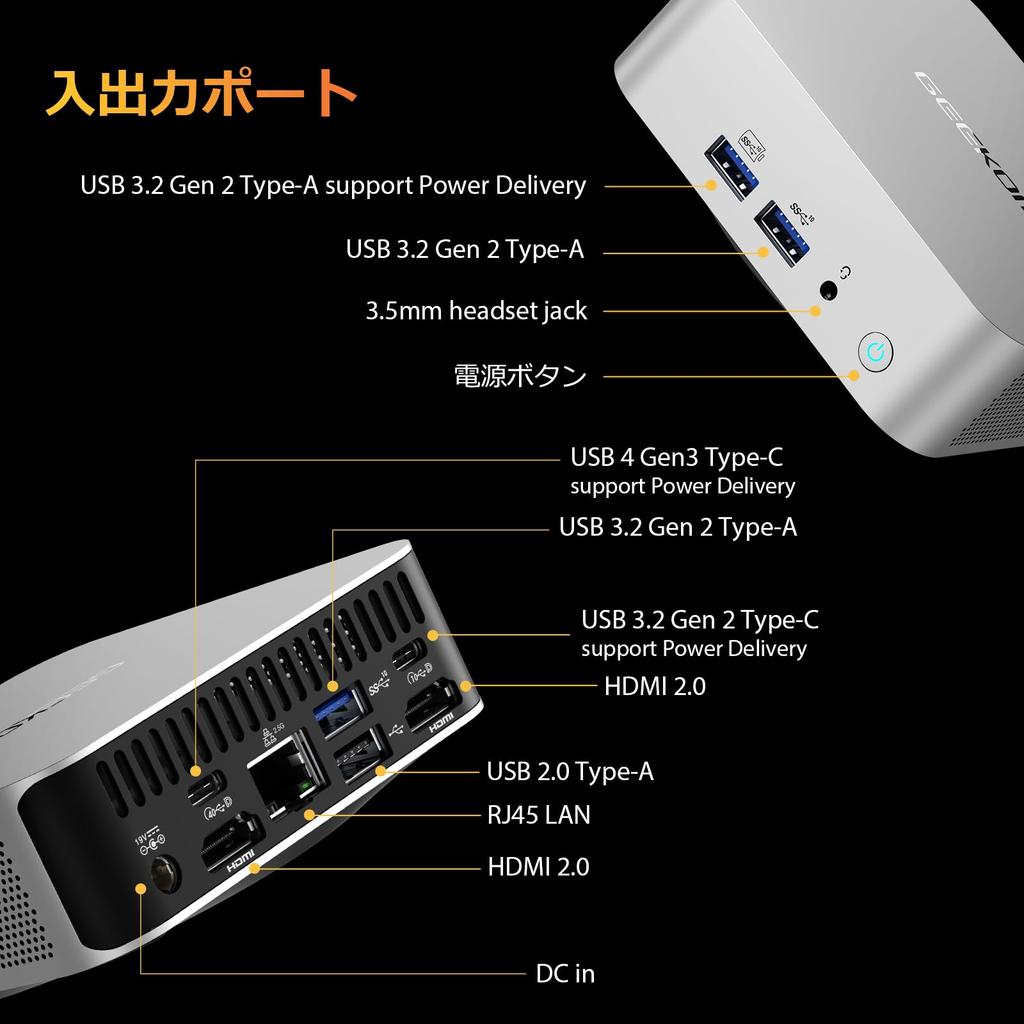 GEEKOM Mini PC A8 AMD Ryzen 9 8945HS потоки максимальная частота 32 ГБ DDR5 PCLe SSD AMD Radeon 780M Windows 11 lceBlast система охлаждения 4 экрана