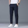 Прямые брюки для мужской весны и лета, новый деловой облегающий повседневный костюм для мужчин