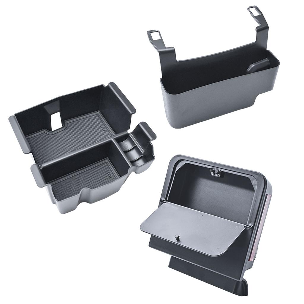 3PCS Center Console Organizer for Jeep Wrangler JL JLU 4xe 2018-2026 & Gladiator JT 2020-2026 Gear Shift Hanging Armrest Car Box