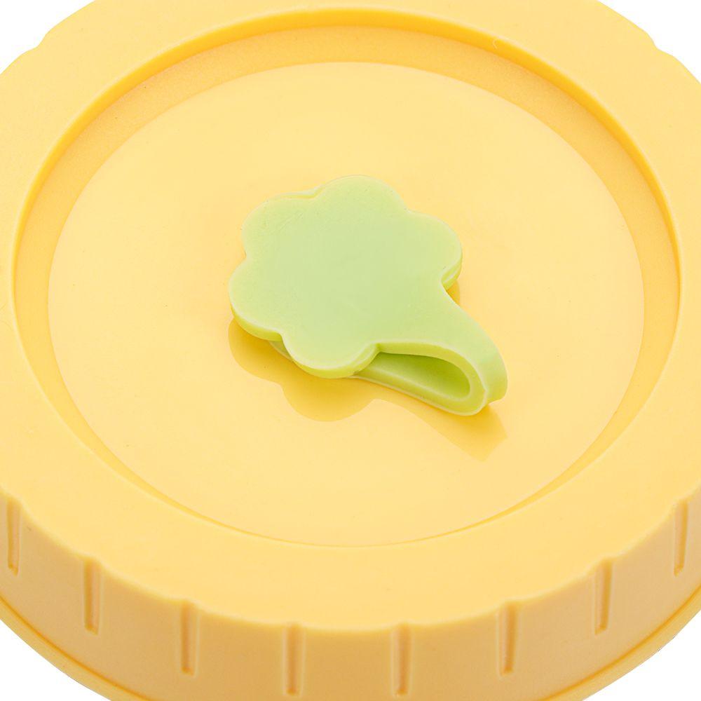1/4Pcs Drinking Food Storage Cute Mason Jar Lids With Straw Hole Jar Caps Canning Lids