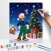 Disney Дональд Дак Рождественская елка Раскраска по номерам Набор для рисования Ручная роспись Домашний декор Подарок