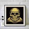 Новое поступление 5D DIY Полный круг Алмазная мозаика «Череп и книга» Вышивка Крестиком Домашний декор Подарок