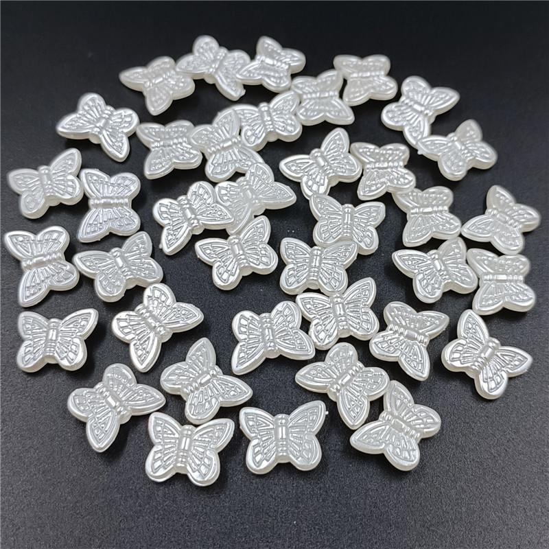 Butterfly Flower ABS Imitation Pearls Loose Beads DIY for Necklace Bracelet Jewelry Making