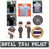 T Shirt Royal Thai Police Thailand Undershirt V Neck O Neck Round Neck Short Sleeve Print Quick Dry National Uniform Men Women Unisex