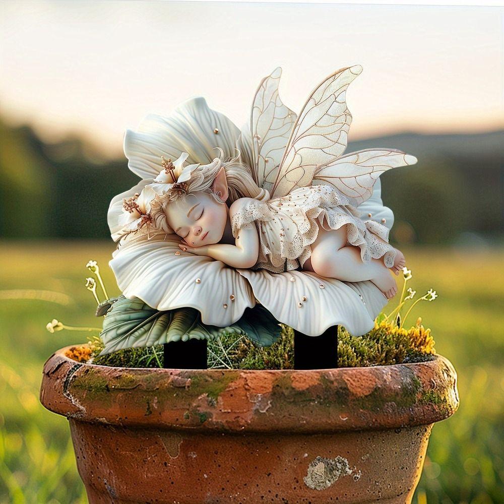 Акриловая садовая напольная заглушка, креативная садовая статуэтка, садовая статуэтка, садовый столб, двор