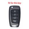 4 Buttons Car Remote Key Case Silicone Key Cover Holder For Hyundai I30 IX35 Tucson Solaris Focus Sonata Accent Elantra Creta