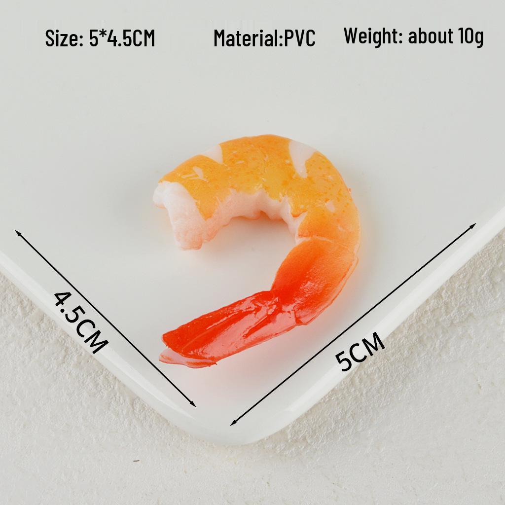 Shrimp Simulation Food Model: Toy Ornament & Teaching Aid