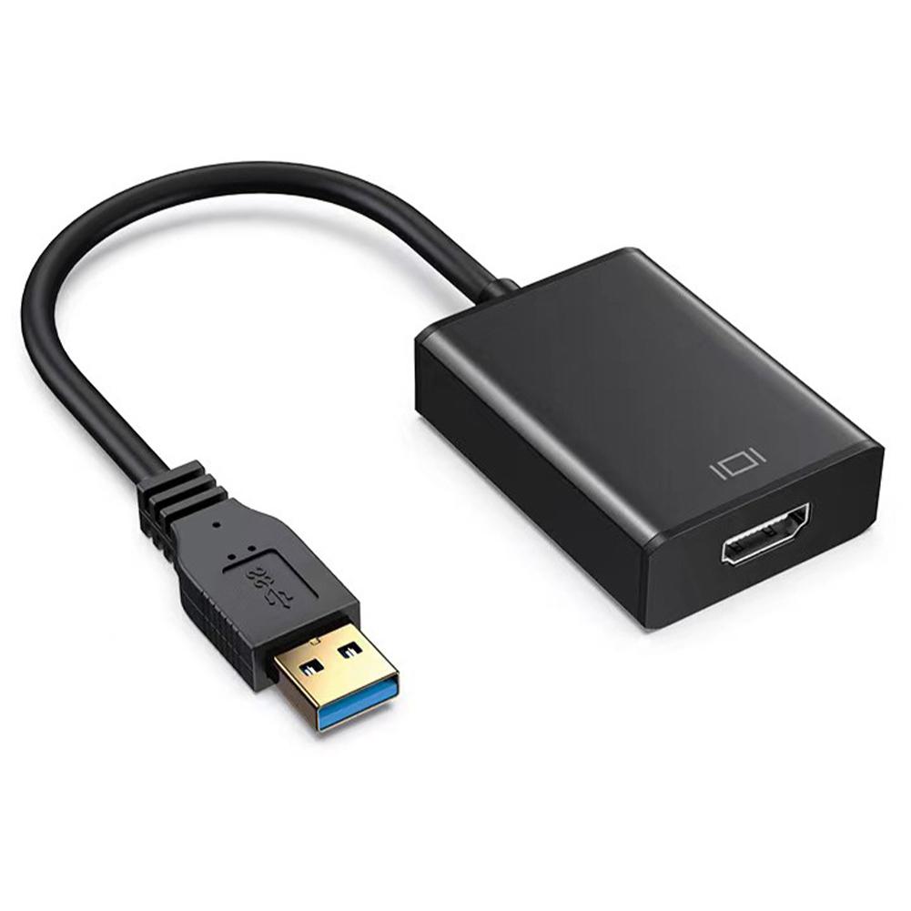 USB 2.0 to Compatible Converter Graphic Adapter HD 1080P Adapter Card Projector HDTV Video E1F3
