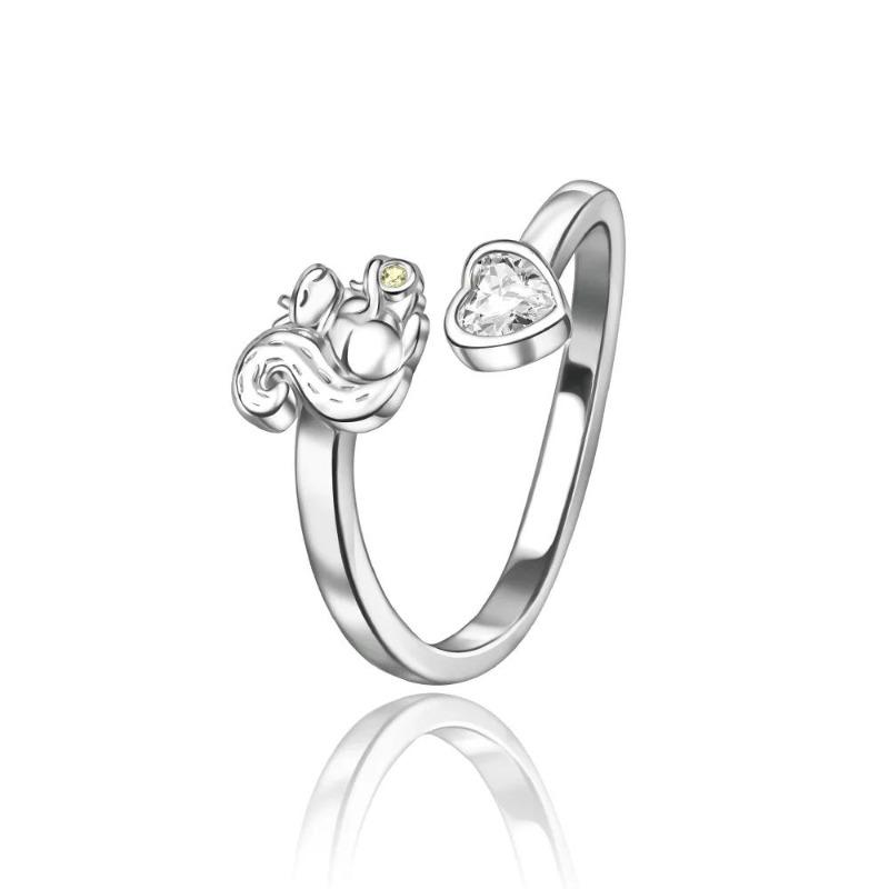 Оригинальное медное открытое кольцо Звезда и Луна Коготь стопы Сердце Регулируемое кольцо для женщин Свадьба День рождения Вечеринка Ювелирное украшение Подарок