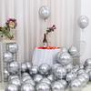 50PCS 10" Chrome Balloons Metallic Latex Helium for Christmas Wedding Birthday Xmas Home Party Decorations ADM