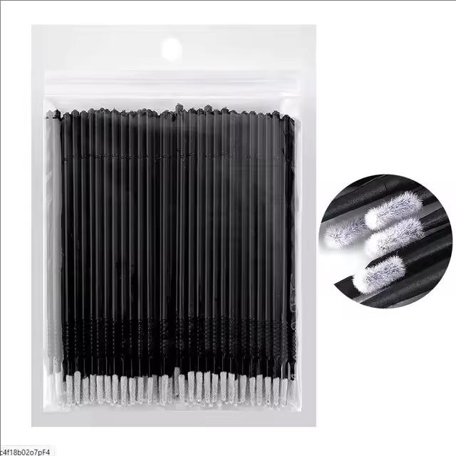 100 шт одноразовые ватные палочки щеточки для ресниц отдельные ресницы микрощеточка для удаления наращенных ресниц