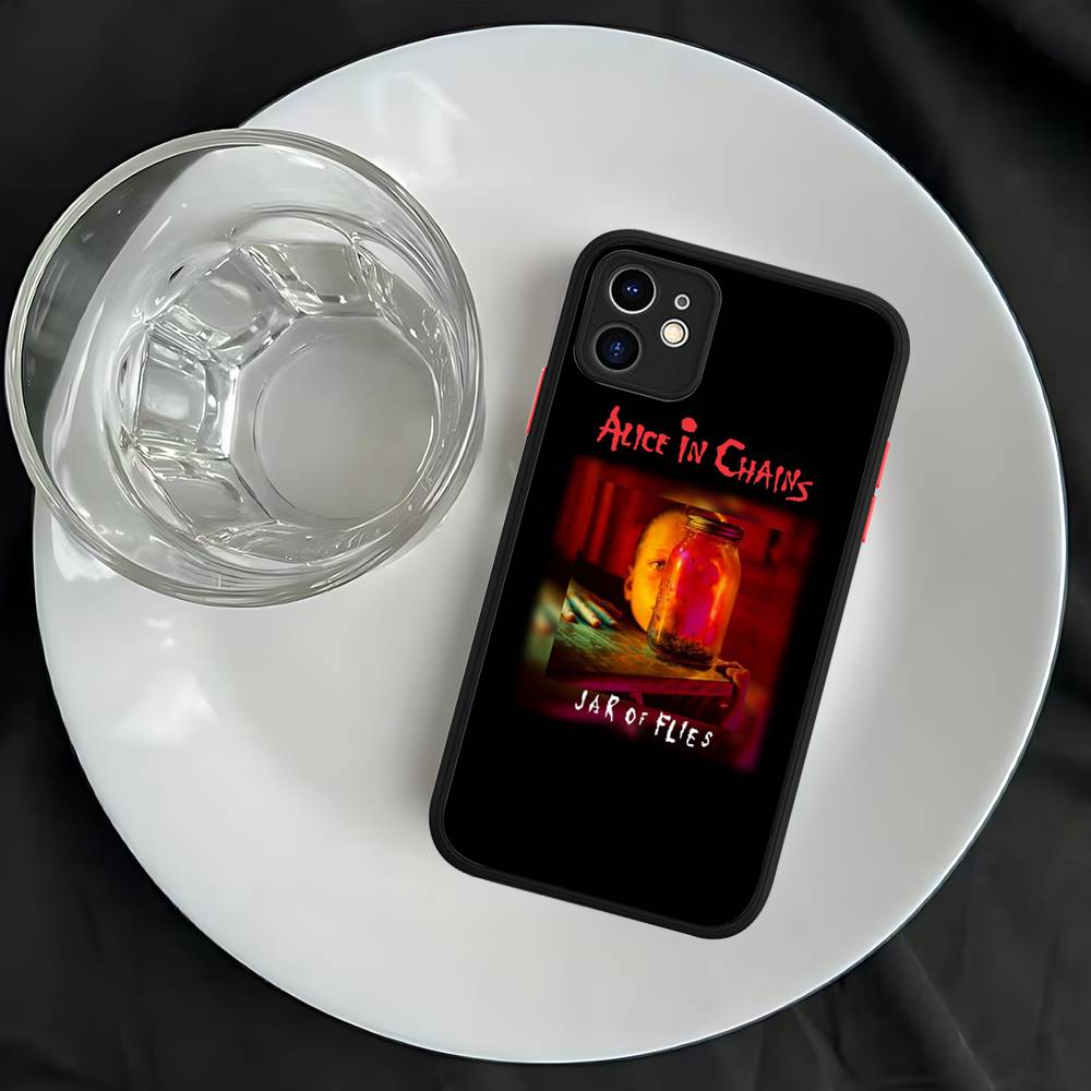 A-Alice I-In C-Chains Matte Transparent Phone Cover For iPhone Case 16 15 14 13 12 11 Pro Max X XS Max Plus